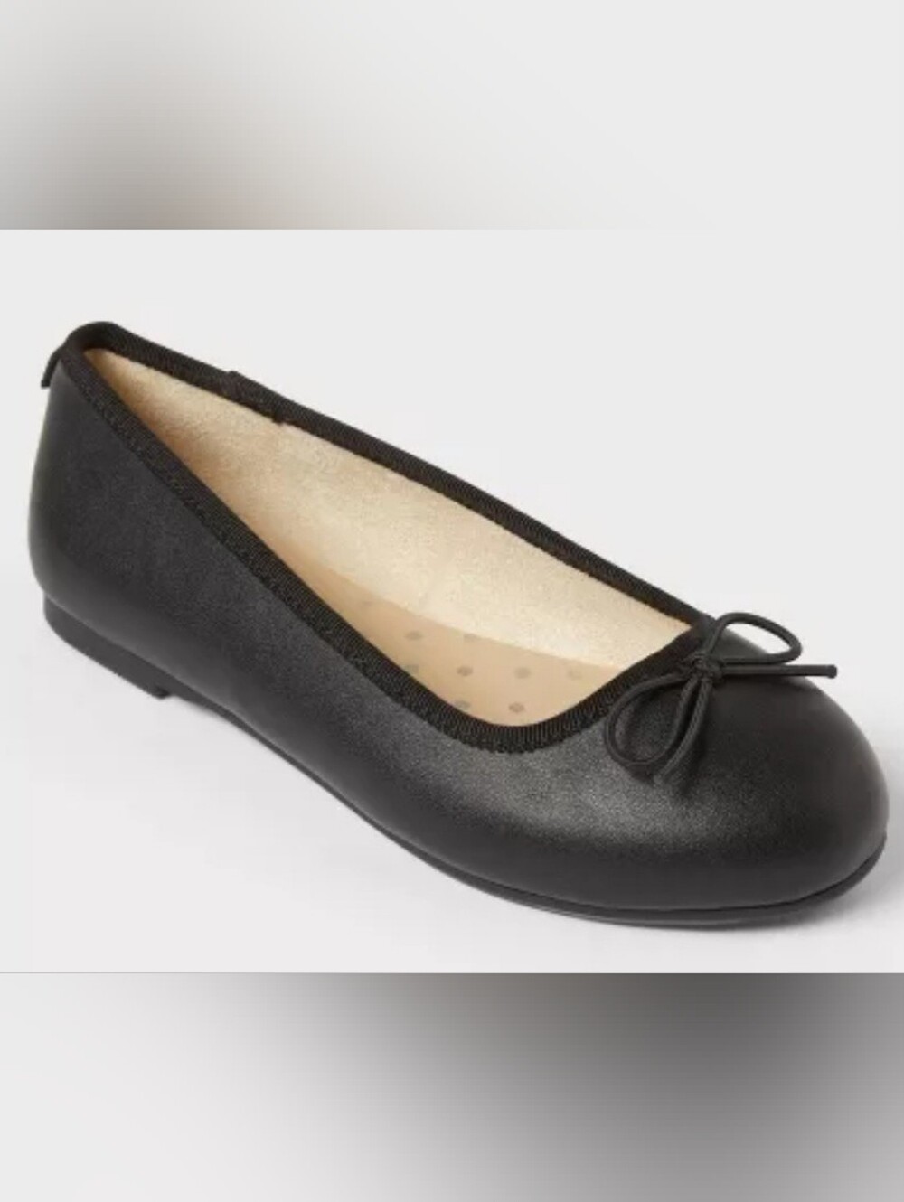 Cat & Jack Black Slip On Ballet Shoes Size Girls 4